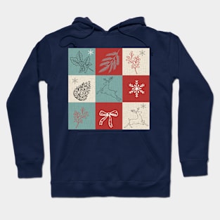 Deer Christmas Patterns | Christmas Ornament Gift Ideas Hoodie